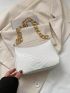 Mini Shoulder Bag Crocodile Embossed Chain Strap