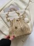 Mini Straw Bag Chain Strap