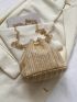 Mini Straw Bag Chain Strap