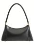 Medium Baguette Bag Black Minimalist Top Handle