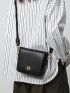 Mini Square Bag Black Minimalist For Daily