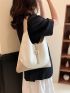 Large Hobo Bag Colorblock Top Handle With Coin Purse