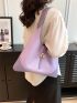 Large Hobo Bag Colorblock Top Handle With Coin Purse