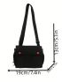 Mini Square Bag Black Flap