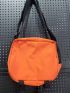 Pocket Front Square Bag Neon Orange Funky