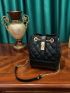 Mini Bucket Bag Quilted Chain Strap