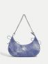 ICON Tie Dye Hobo Bag Chain & Lace Up Decor