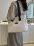 Small Tote Bag Cartoon Embossed With Bag Charm