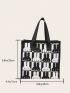 Medium Shoulder Bag Cartoon Pattern