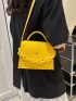 Women Casual Simple Felt Shoulder Bag Designer Solid Color Square Crossbody Bag