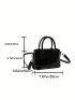 Mini Bucket Bag Elegant Double Handle PU