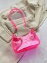 Medium Hobo Bag Clear Design PVC