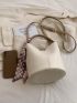 Twilly Scarf Decor Bucket Bag Mini