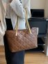 Quilted Shoulder Tote Bag Large Capacity