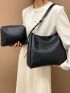 Minimalist Square Bag With Inner Pouch Elegant