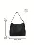 Minimalist Square Bag With Inner Pouch Elegant