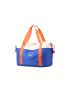 Colorblock Travel Bag Large Capacity Zipper