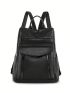 Minimalist Classic Backpack Medium Zipper