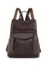 Minimalist Classic Backpack Medium Zipper