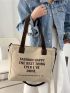 Teen Girls Handbag Shoulder Bag Canvas Women Tote Crossbody Bag Youth School Bag