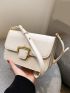 Mini Flap Square Bag Metal Decor Elegant