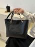 Small Shoulder Tote Bag Crocodile Embossed Chain Strap For Work