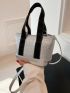 Mini Bucket Bag Crocodile Print Adjustable-strap