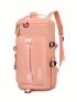 Letter Graphic Travel Bag Sporty Pink