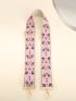 Adjustable Bag Strap Geometric Jacquard Polyester