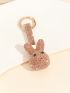 Rhinestone Rabbit Decor Bag Charm Glamorous