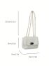 Mini Square Bag Chain Flap PU