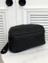 Small Zipper Square Fashionable Bag Textured Adjustable-strap