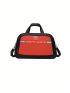 Letter Graphic Double Handle Travel Bag Large Capacity