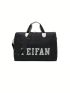 Letter Graphic Double Handle Travel Bag Large Capacity