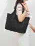 Medium Shopper Bag Minimalist Black