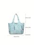 Letter & Mountain Graphic Shopper Bag Casual