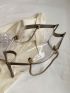 Clear Shoulder Tote Bag Double Handle With Inner Pouch