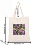 Small Shopper Bag Floral Graphic Preppy