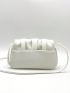 Minimalist Ruched Bag Small White