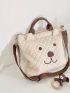 Cartoon Design Square Bag Oversized Cute