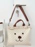 Cartoon Design Square Bag Oversized Cute