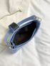 Minimalist Hobo Bag Small Blue