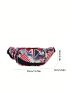 Butterfly Graphic Fanny Pack Zipper Large Capacity