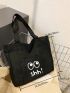 Cute Tote Bag Cartoon Print Double Handle