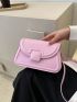 Small Crossbody Bag Solid Color Flap