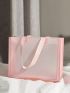 Clear Bag, Oversized Tote Bag Double Handle