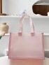 Clear Bag, Oversized Tote Bag Double Handle