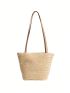 Mini Straw Bag Double Handle Vacation Style