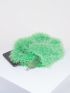 Small Bucket Bag Green Fuzzy Fashionable