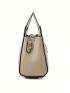 Crocodile Embossed Square Bag Double Handle For Work